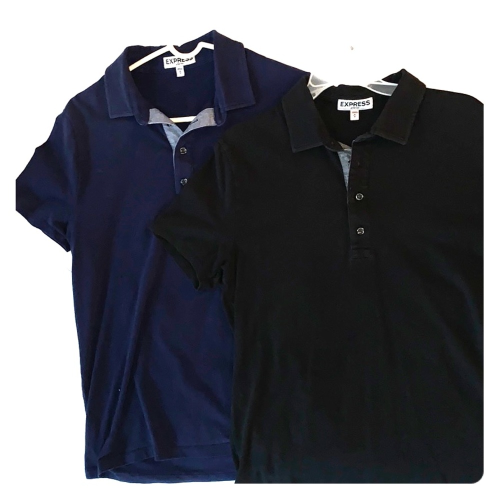 Two!! Men’s Express polo shirts- medium